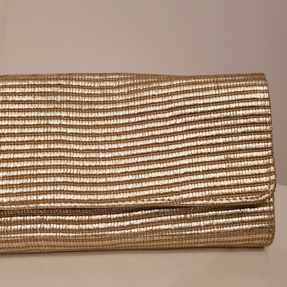 Simplistic Metallic Gold Clutch